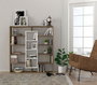 Hanah Home Estantería Escandinava Nogal y Blanco 125x135.7x22 cm